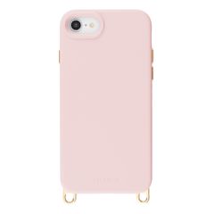 Selencia Coque arrière Rivièra avec MagSafe avec crochets amovibles Apple iPhone SE (2022 / 2020) / 8 / 7 / 6(s) - Sorbet Pink