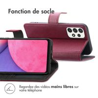 imoshion Étui de télephone portefeuille de luxe Samsung Galaxy A33 - Bordeaux