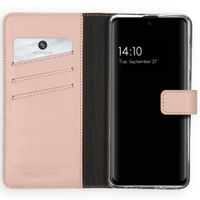 Selencia Étui portefeuille en cuir véritable Samsung Galaxy A51 - Dusty Pink