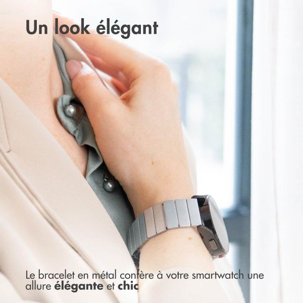 Selencia Bracelet magnétique en acier  - Connexion universelle 20 mm - Argent