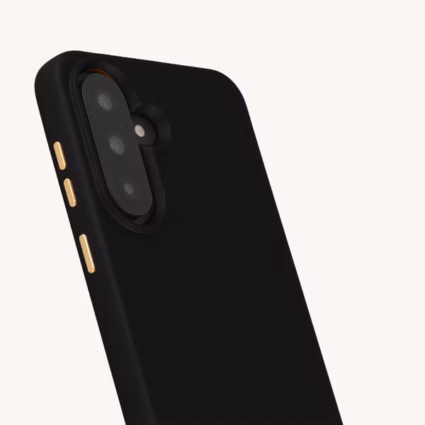 Selencia Coque arrière Rivièra avec MagSafe avec crochets amovibles Samsung Galaxy A37 (5G) - Velvet Black