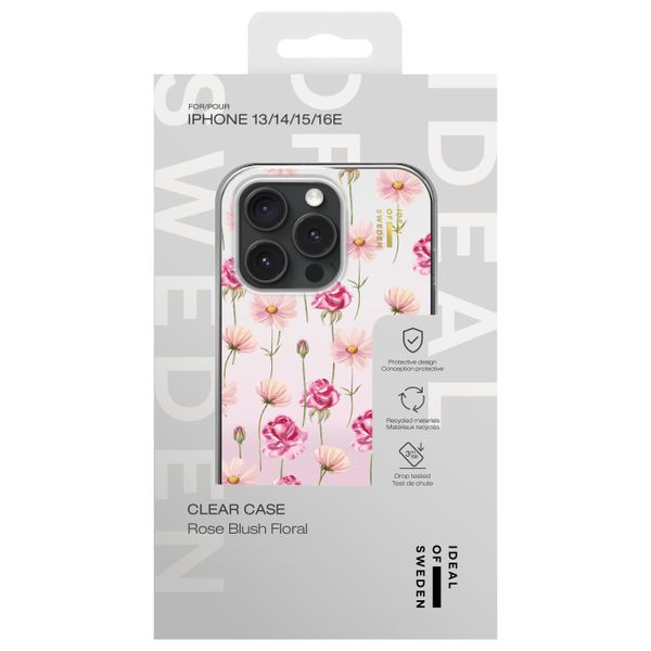 iDeal of Sweden Coque miroir Apple iPhone 17e / 16e / 15 / 14 / 13 - Rose Blush Floral
