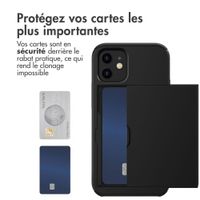 imoshion Coque arrière avec porte-cartes Apple iPhone 12 Mini - Noir