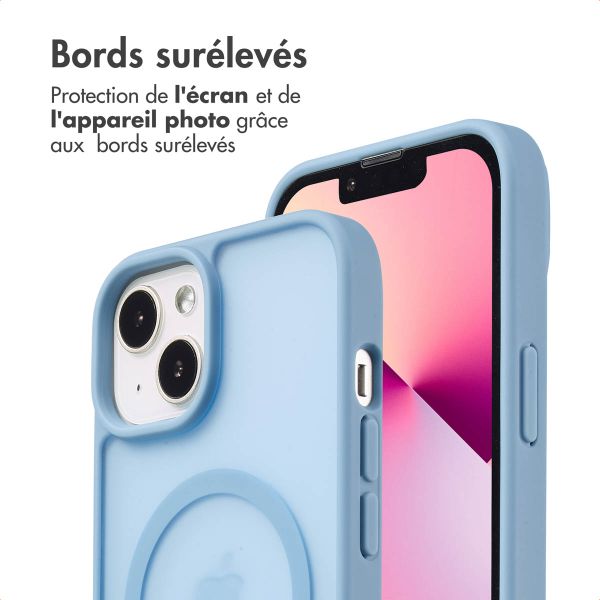imoshion Coque Color Guard avec MagSafe Apple iPhone 14 / 13 - Bleu clair