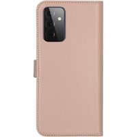 Selencia Étui portefeuille en cuir véritable Samsung Galaxy A72 - Dusty Pink