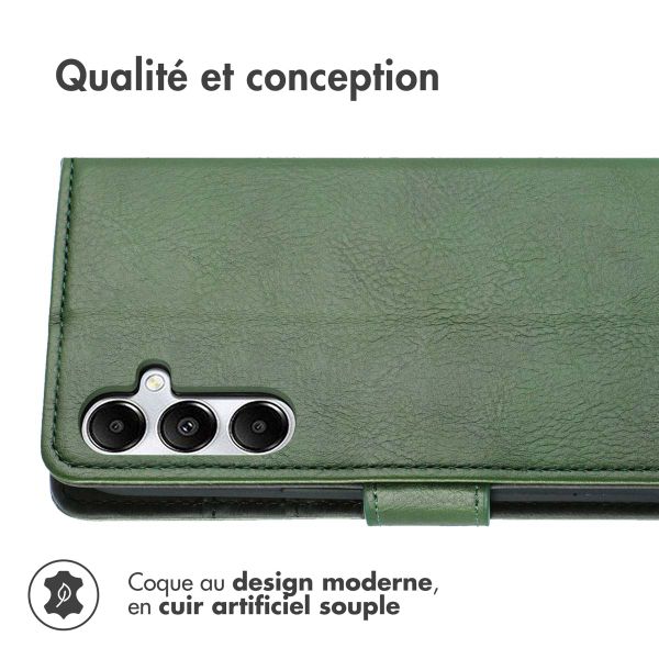 imoshion Étui de télephone portefeuille de luxe Samsung Galaxy A15 (5G/4G) - Vert