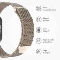 imoshion Bracelet magnétique milanais Apple Watch | 38/40/41/42 mm - Taille M - Starlight