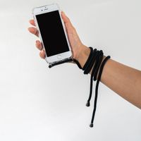imoshion Coque arrière transparente avec cordon Samsung Galaxy A71 - Noir