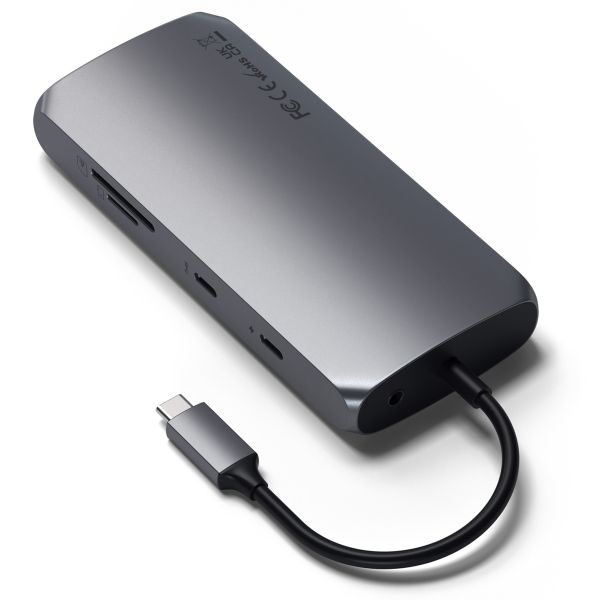 Satechi Adaptateur USB-C Multiport MX - Station d’accueil - Hub USB-C pour ordinateur portable - Space Gray