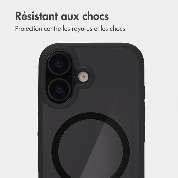 Accezz Coque arrière Hold avec MagSafe Apple iPhone 16 - Black