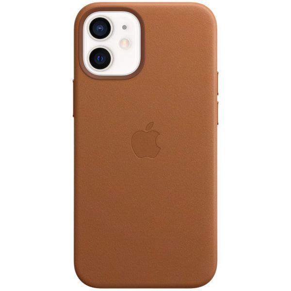 Apple 4 Pack Coque Leather Apple iPhone 12 Mini - Red + Saddle Brown + Baltic Blue + Black