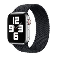 Apple Bracelet Solo tressé Apple Watch | 44/45/46/49 mm - Taille 8 - Charcoal