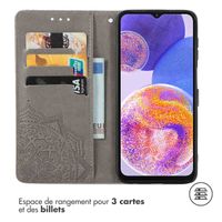 imoshion Etui de télephone Mandala Samsung Galaxy A23 (5G) - Gris