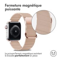 imoshion Bracelet en cuir magnétique Apple Watch | 38/40/41/42 mm - Beige