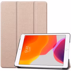 imoshion Coque tablette Trifold Apple iPad 9 (2021) 10.2 pouces / iPad 8 (2020) 10.2 pouces / iPad 7 (2019) 10.2 pouces - Rose Doré
