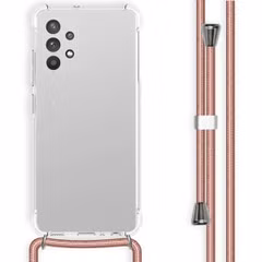 imoshion Coque arrière transparente avec cordon Samsung Galaxy A32 (4G) - Rose Doré