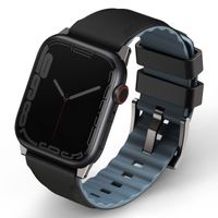 Uniq Bracelet Linus AiroSoft™ en silicone Apple Watch | 44/45/46/49 mm - Midnight Black