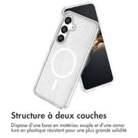 imoshion Coque Pailletée avec MagSafe Samsung Galaxy S24 - Paillettes Transparent