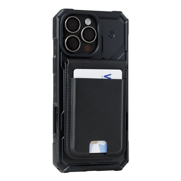UAG Metropolis Vegan Leather Wallet MagSafe - Porte-cartes - Noir