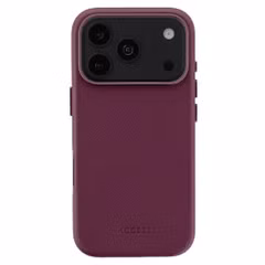 Accezz Coque arrière en cuir avec MagSafe Apple iPhone 18 Pro / 17 Pro - Heath Purple