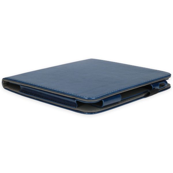imoshion Étui de liseuse portefeuille en cuir végan Tolino Vision 6 - Bleu foncé
