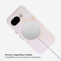 Selencia Coque arrière Vivid avec MagSafe Google Pixel 10a - Golden Beige Marble