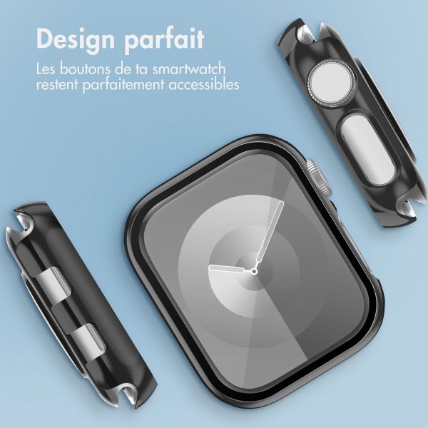 imoshion Coque rigide brillante à couverture complète Apple Watch 1 / 2 / 3 - 38 mm - Noir