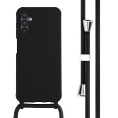 imoshion Coque en silicone avec cordon Samsung Galaxy A14 (5G) - Noir