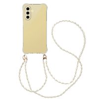 imoshion Coque avec dragonne + bracelet - Perles Samsung Galaxy A26 - Transparent