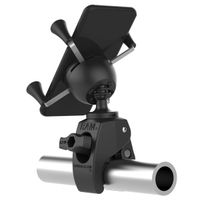 RAM Mounts Support de téléphone X-Grip® Tough-claw pour vélo / scooter / moto - Rotation à 360° - Universel - Petit - Noir