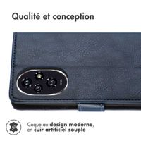 imoshion Étui de télephone portefeuille de luxe Honor 200 - Bleu foncé