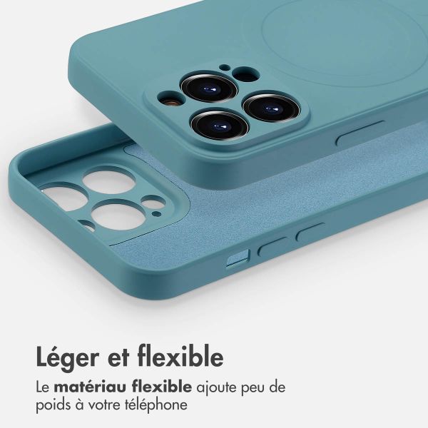 imoshion Coque Couleur avec MagSafe Apple iPhone 13 Pro Max - Smoke Green