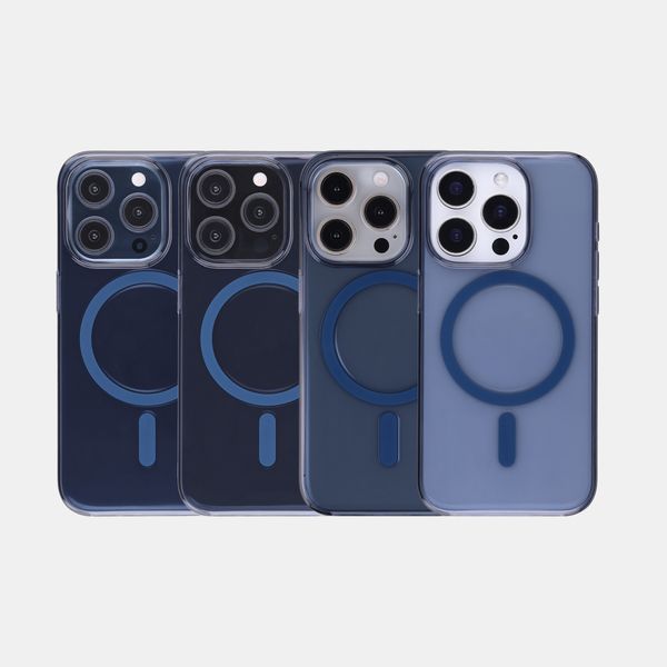 Accezz Lite coque arrière avec MagSafe Apple iPhone 15 Pro - Bleu foncé