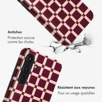 Selencia Coque arrière Vivid Samsung Galaxy S25 - Check This Burgundy