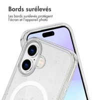 imoshion Coque Pailletée avec MagSafe Apple iPhone 17 - Transparent