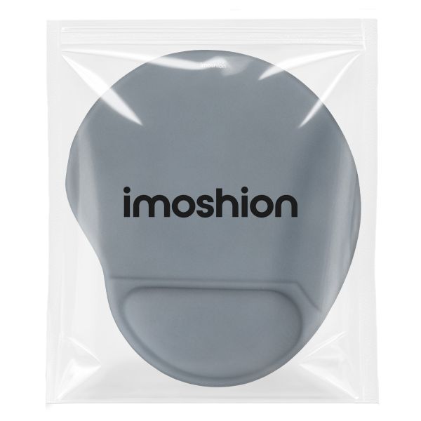 imoshion Tapis de souris ergonomique - Tapis de souris avec repose-poignet - 30 x 25 cm - Bleu seal