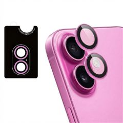 imoshion Lot de 2 protections d'objectif de caméra Apple iPhone 16 / 16 Plus - Rose