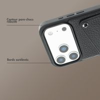 Selencia Coque Riva avec porte-cartes Apple iPhone 17 Pro Max - Noir