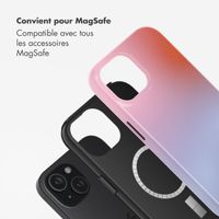 Selencia Coque arrière Vivid avec MagSafe Apple iPhone 15 - Gradient Soft Blush