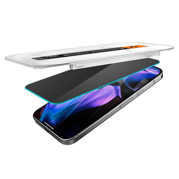 Spigen Protection d'écran en verre trempé GLAStR Privacy Applicator - lot de 2 Google Pixel 9 / 9 Pro / 10 / 10 Pro