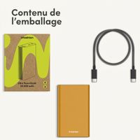imoshion Ultra Series Aluminium Batterie externe 20.000 mAh - Charge rapide jusqu'à 33 watts - Gold