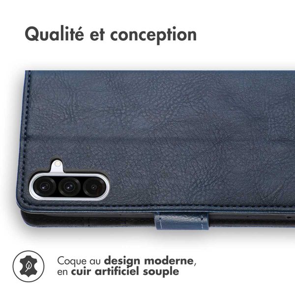 imoshion Étui de télephone portefeuille de luxe Samsung Galaxy A36 - Bleu foncé