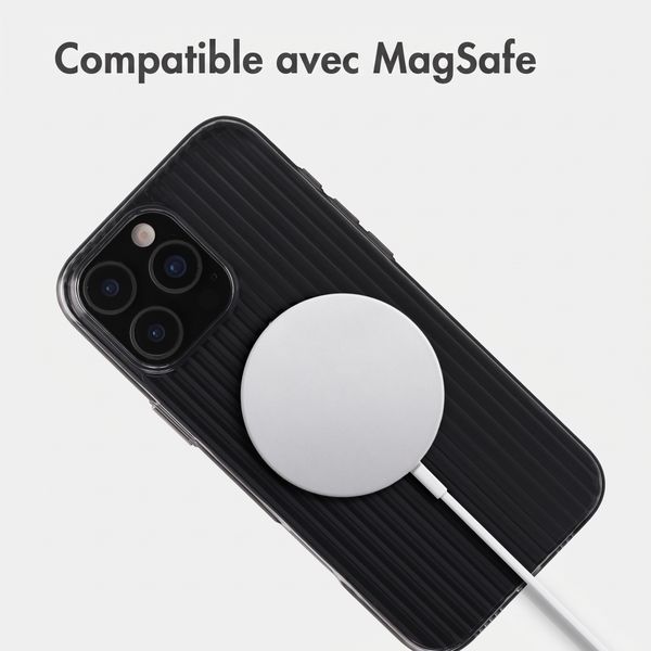Accezz Coque arrière Lite avec MagSafe | Fluted | Apple iPhone 16 Pro Max - Noir