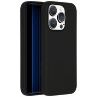 Accezz Coque Liquid Silicone avec MagSafe Apple iPhone 15 Pro - Noir