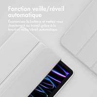 Accezz Coque tablette portefeuille Smart Silicone Apple iPad Air 11 pouces (2026) M4 / (2025) M3 / (2024) M2 / Air 5 (2022) / Air 4 (2020) - Gris