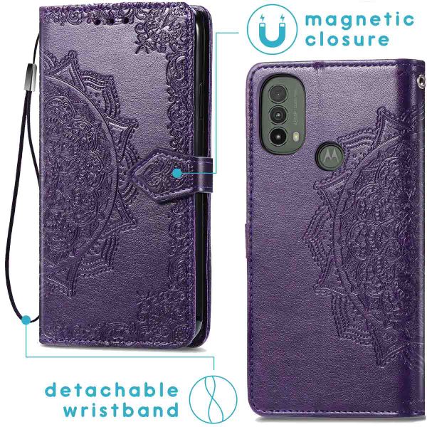 imoshion Etui de télephone Mandala Motorola Moto E30 / E40 - Violet