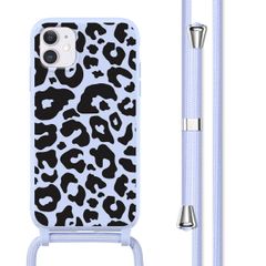 imoshion Coque design en silicone avec cordon Apple iPhone 11 - Animal Lila