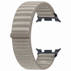 Samsung Bracelet en tissu original Samsung Galaxy Watch 9 (40/44mm) / Watch 8 (40/44mm) / Classic (46mm) - Taille S/M - Cream
