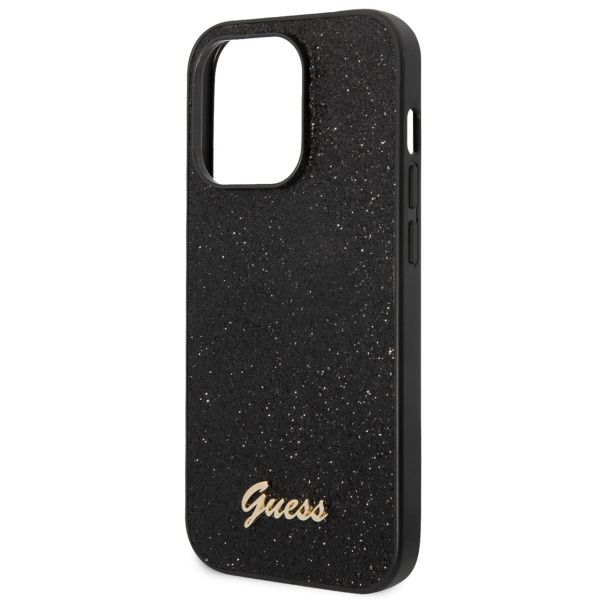 Guess Coque Glitter Flakes Apple iPhone 14 Pro Max - Noir