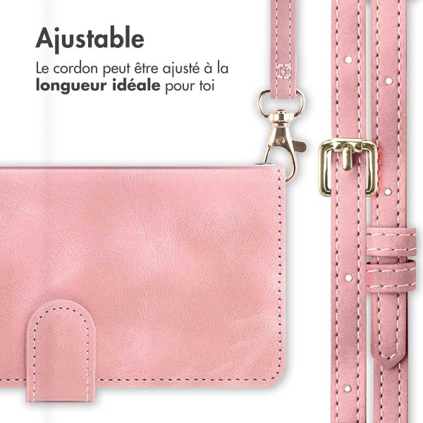 imoshion Etui de télephone portefeuille avec cordon Samsung Galaxy S25 Plus - Rose